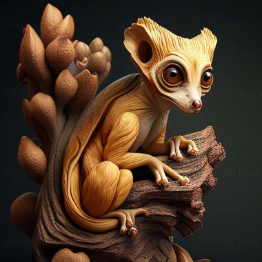 3D model Lepilemur mittermeieri (STL)